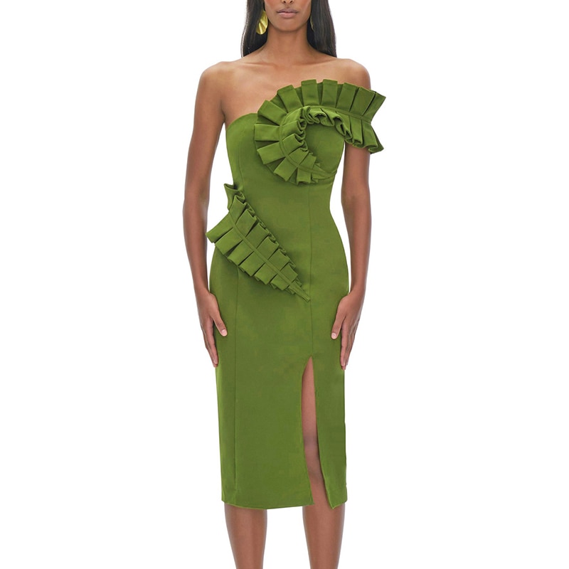 Green Bandage Bodycon Dress