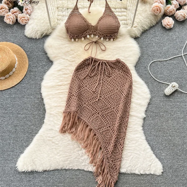 Shell Crochet Two Piece Set